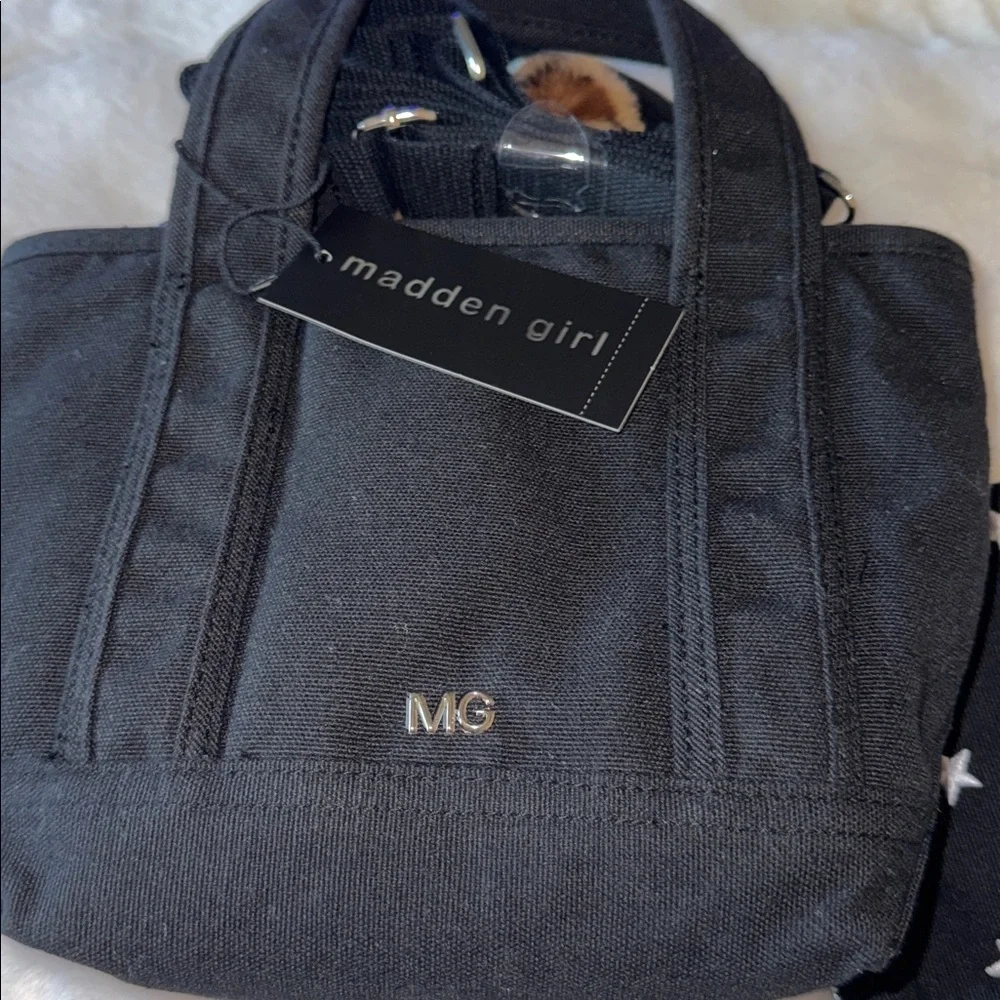 Madden Girl Star Embroidered Mini Tote – Gift & Holiday Ready
